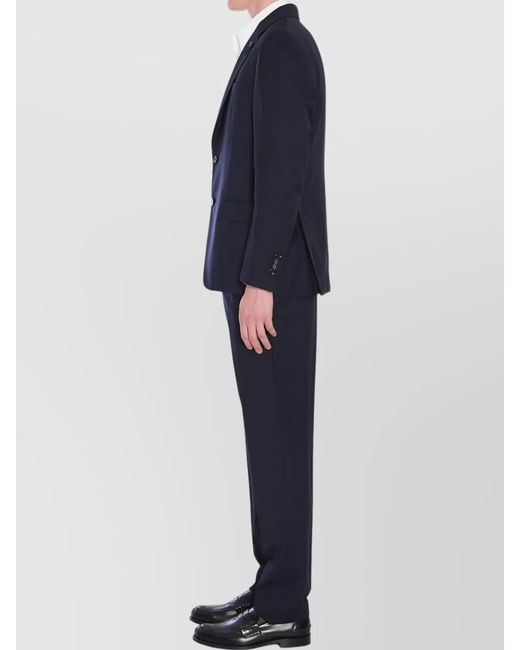 Lardini Blue Virgin Wool Single-Breasted Suit for men