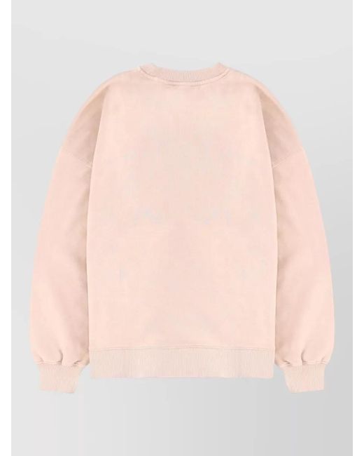 ROTATE BIRGER CHRISTENSEN Pink Oversized Cotton Jumper