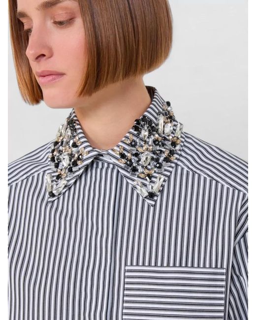 Sportmax Gray Cotton Shirt