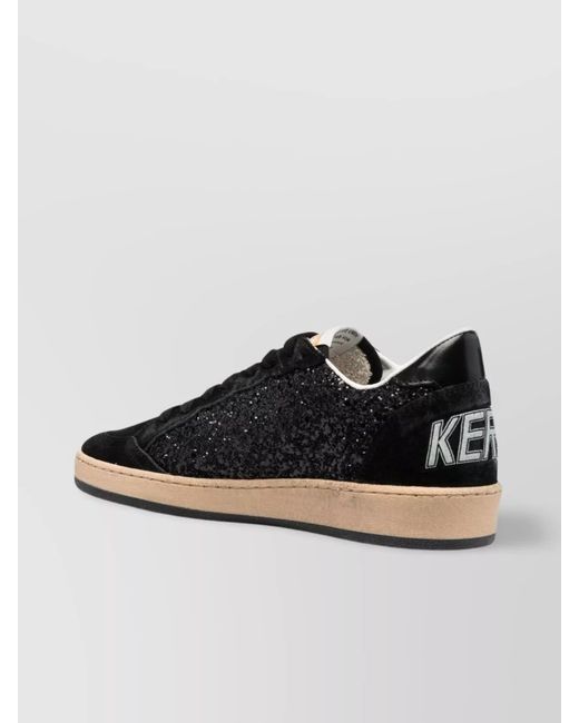 Golden Goose Deluxe Brand Black Leather Low-Top Sneakers