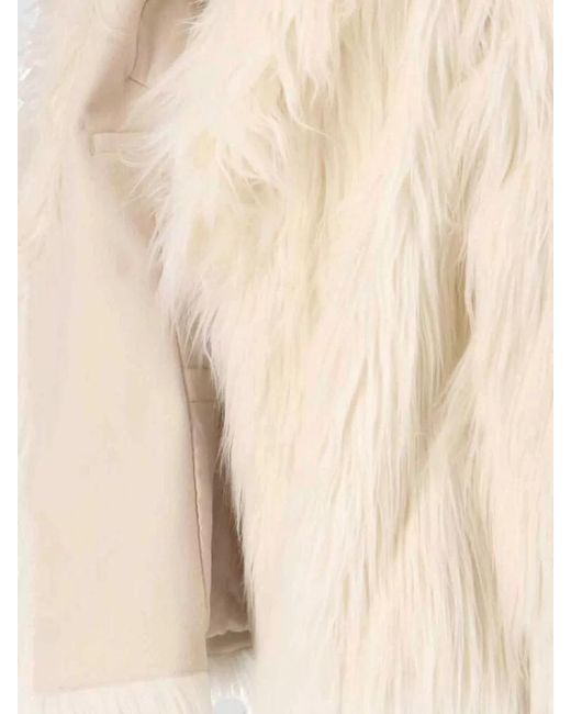 Entire studios Natural Faux Fur Coat