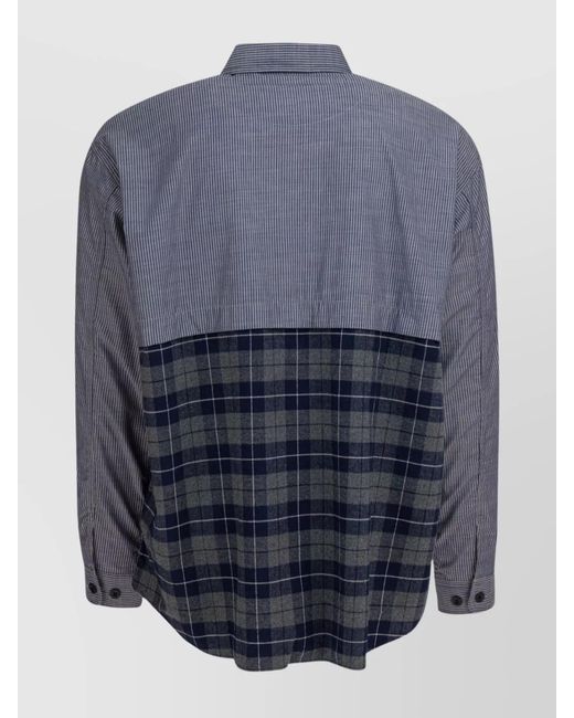 Comme des Garçons Blue Cotton Shirt for men