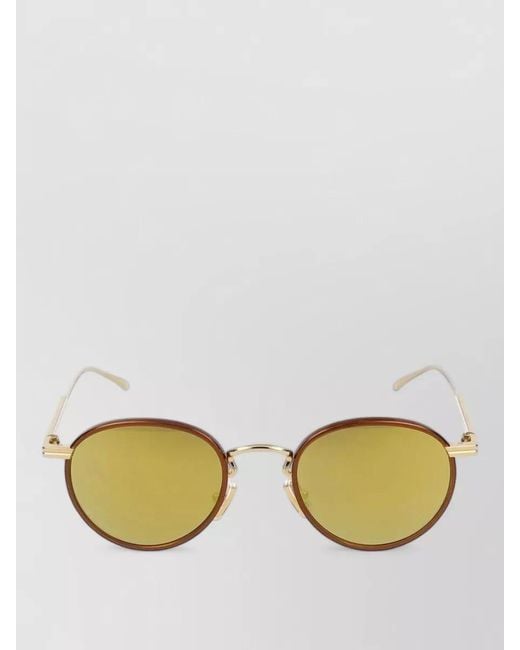 Bottega Veneta Metallic Round Sunglasses Bv1389S 004 for men