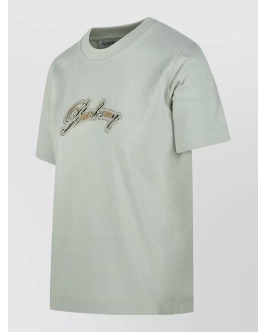 Burberry Green Frankie Baby T Shirt Embroidered Logo