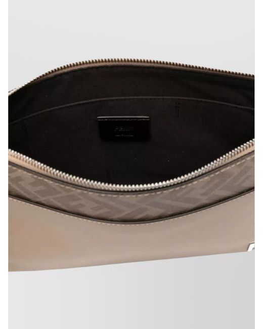 Fendi Natural Leather Clutch Bag for men
