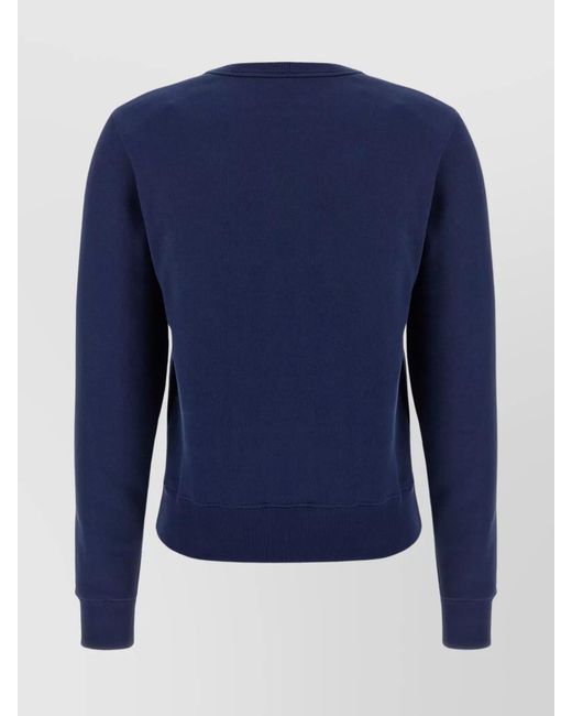 Valentino Garavani Blue Cotton Sweatshirt
