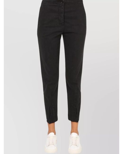 Aspesi Natural Cropped Trousers