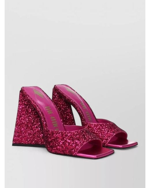 The Attico Pink Platform Mules