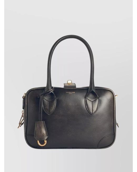 Golden Goose Deluxe Brand Black 'Vita' Leather Structured Tote Bag