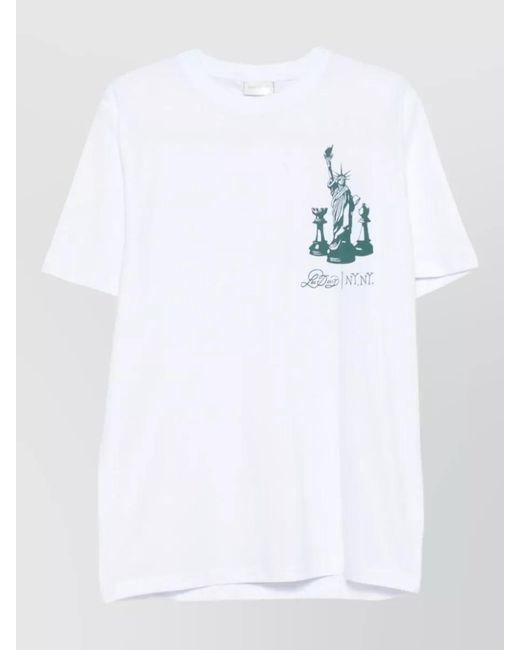 Les Deux White Cotton Short-Sleeve T-Shirt for men