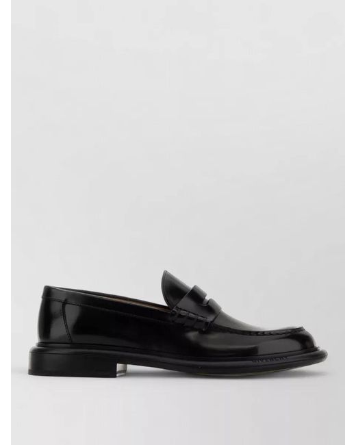 Givenchy Black Leather Loafers