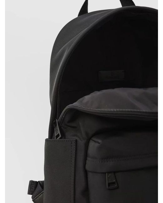 Moncler Black Nylon Backpack for men