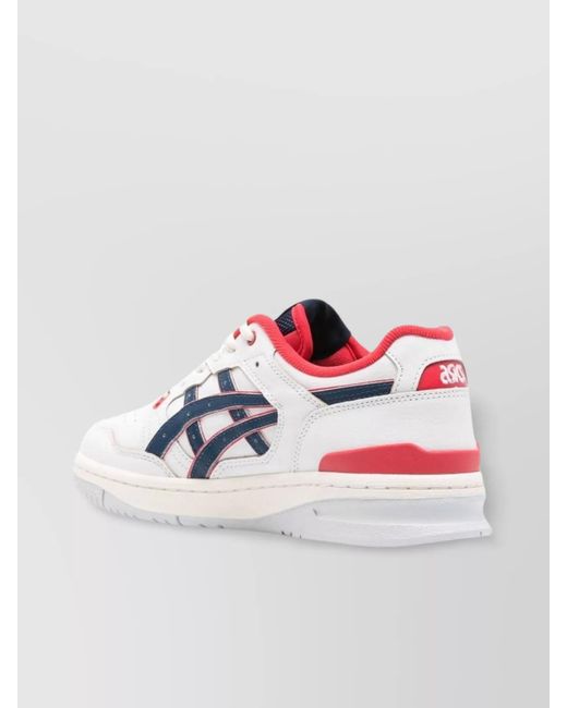 Comme des Garçons White Calf Leather Paneled Low-Top Sneakers for men