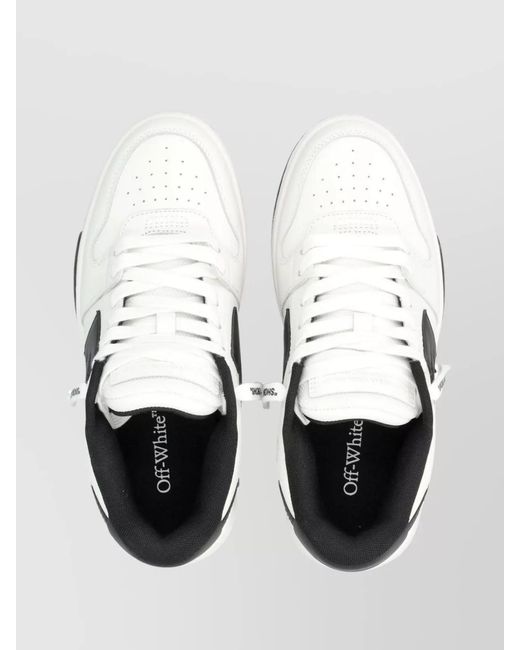 Off-White c/o Virgil Abloh White Leather Out Of Office Low-Top Sneakers for men