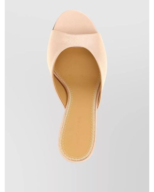 Magda Butrym Multicolor Satin Mules Open Toe Stiletto Heel