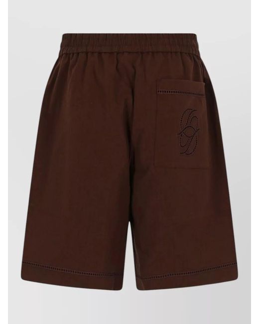 Drole de Monsieur Brown Regular-Fit Swim Shorts for men