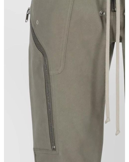 Rick Owens Gray Trousers Tapered Leg Casual Style for men