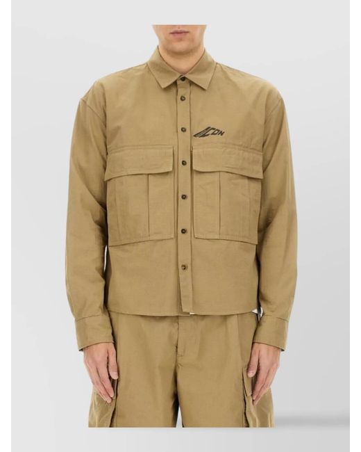 DSquared² Natural Cropped Shirt for men
