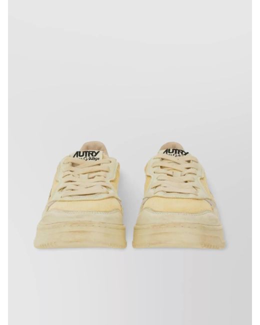 Autry Natural Low Vintage Sneakers Perforated Toe for men