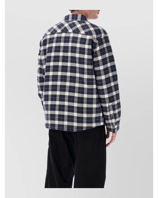 Patagonia Blue Cotton Flannel Shirt for men