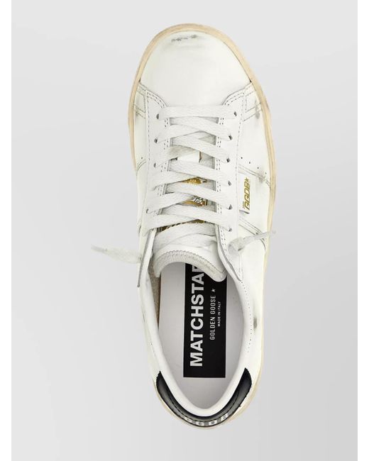 Golden Goose Deluxe Brand Natural Leather Matchstar Low-Top Sneakers