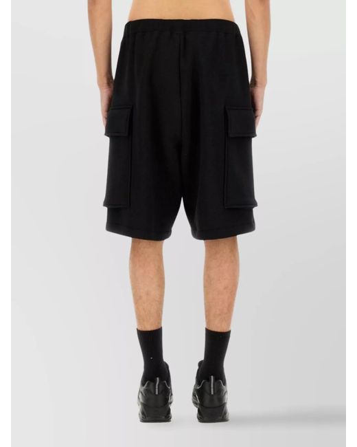 DSquared² Black Cotton Cargo Bermuda Shorts for men
