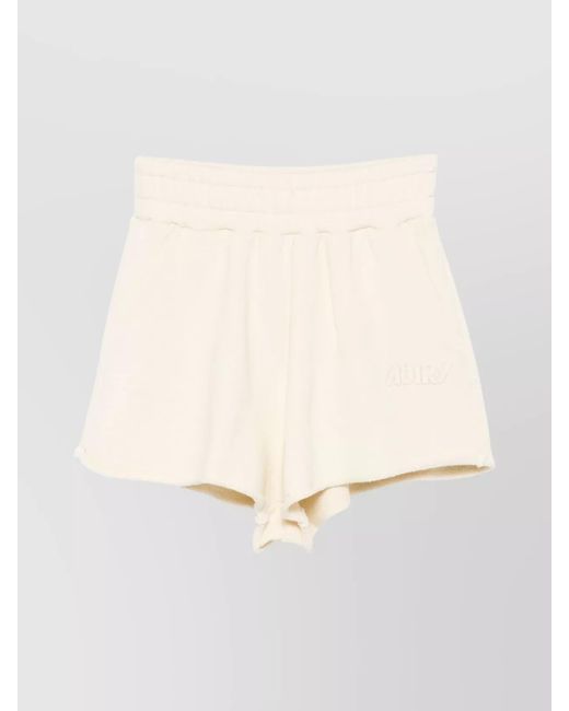 Autry Natural Jersey Shorts With Elastic Waistband And Side Pockets