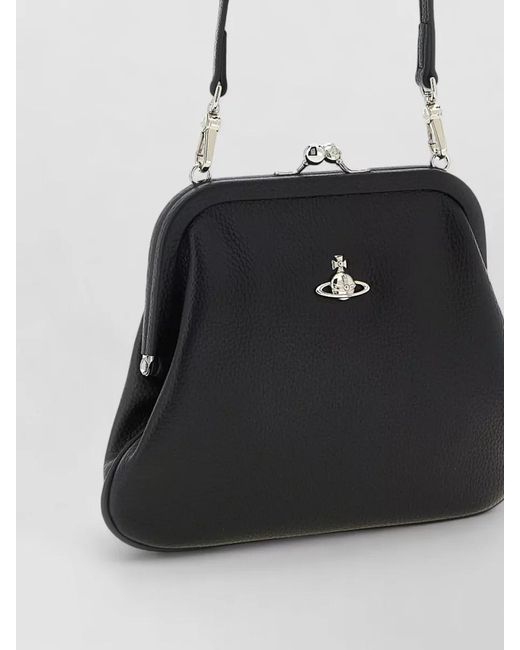 Vivienne Westwood White Clutch Bag Top Handle Removable Strap Pu