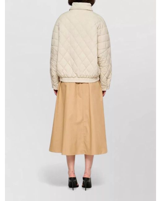 OOF WEAR Natural Puffer Jacket Shiny Nylon High Collar