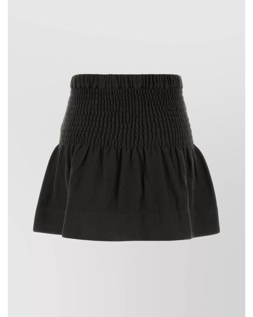 Isabel Marant Black Printed Jersey Mini Skirt