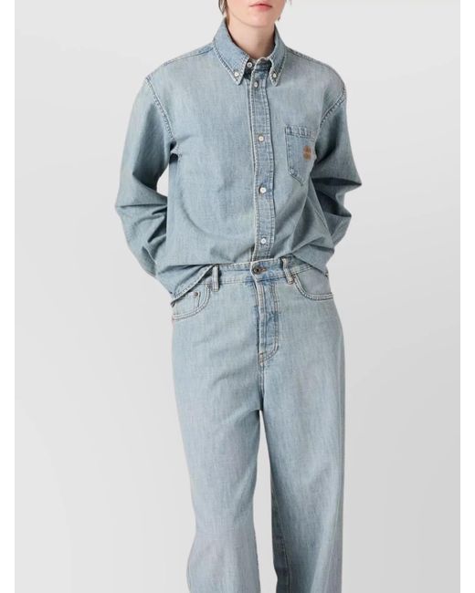 Miu Miu Blue Denim Shirt