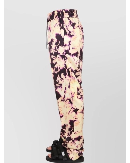 Dries Van Noten White Viscose Track Pants for men