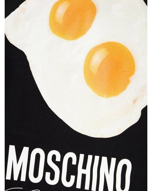 Moschino Black Cotton T-Shirt for men