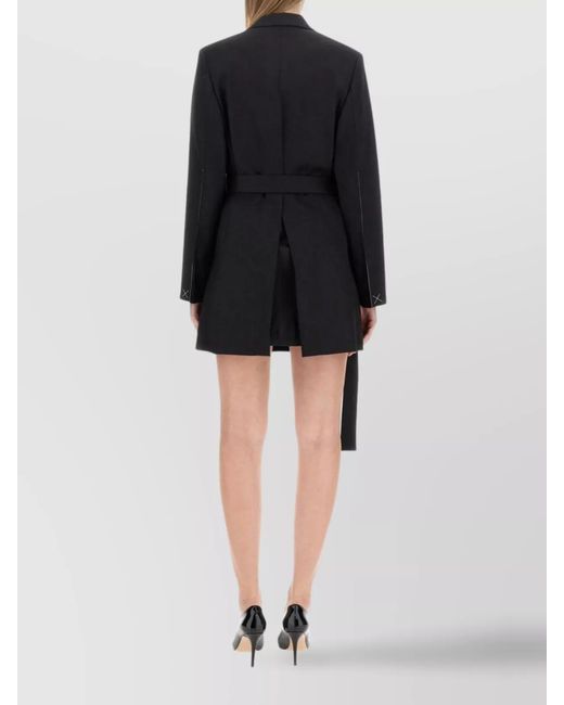 Victoria Beckham Black Double-Breasted Mini Dress