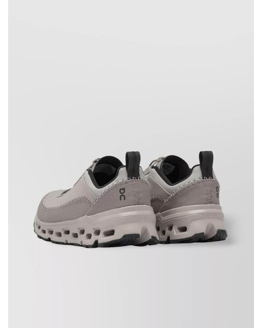 On Shoes Gray Recycled Polyester Low-Top Sneakers for men