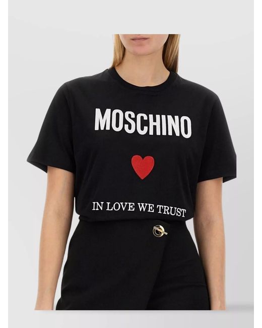 Moschino Black Regular-Fit T-Shirt