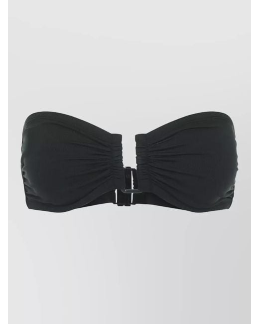 Eres Black Bandeau Bikini Top