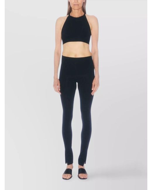 Filippa K Black High-Neck Racerback Sports Bra