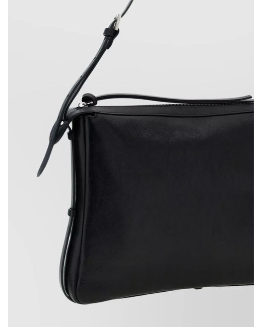 Fendi Black Large Calf Leather Shoulder Bag