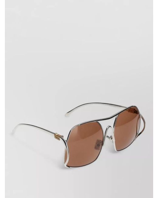Miu Miu Brown Sunglasses Model 0Mu A55S 1Bc90Q