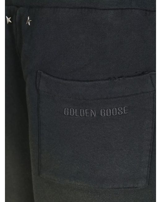 Golden Goose Deluxe Brand Black Cotton Wide-Leg Sweatpants