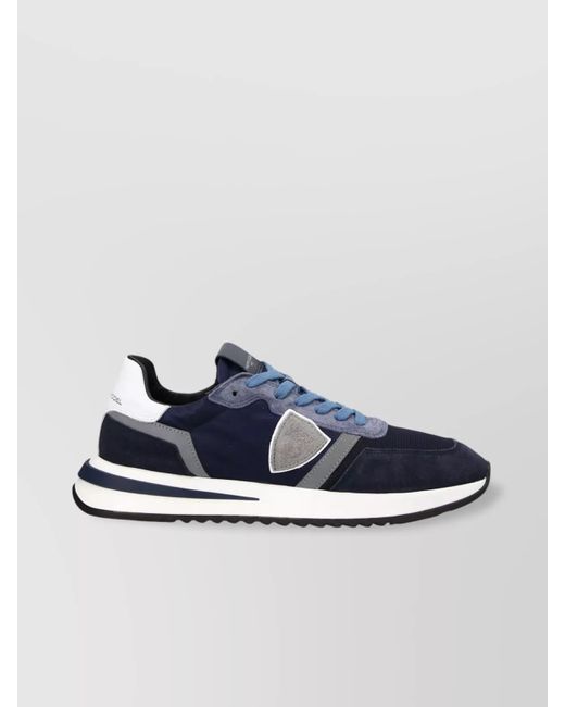 Philippe Model Blue 2.1 Sneakers Contrast Stitching for men