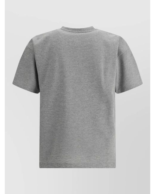 Saint Laurent Gray Cotton Oversized T-Shirt for men