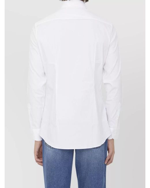 Gucci White Cotton Poplin Regular-Fit Shirt for men