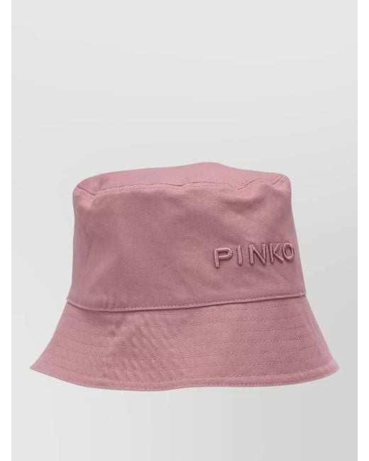 Pinko Pink Cotton Bucket Hat
