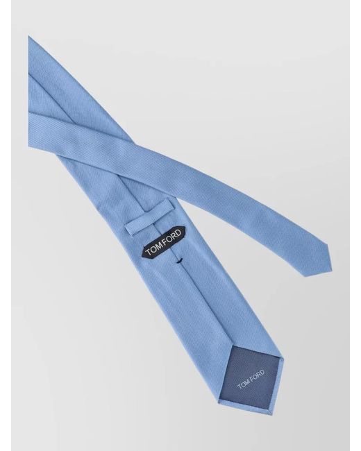 Tom Ford Blue Textured Narrow Tie Design Collection for men