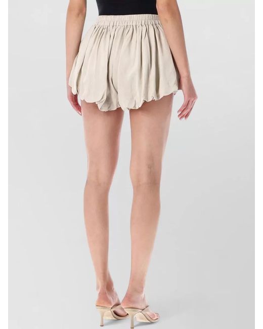 Frankie Shop Multicolor Linen Bubble Hem Shorts