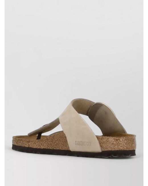 Birkenstock Brown Leather Flat Sandals