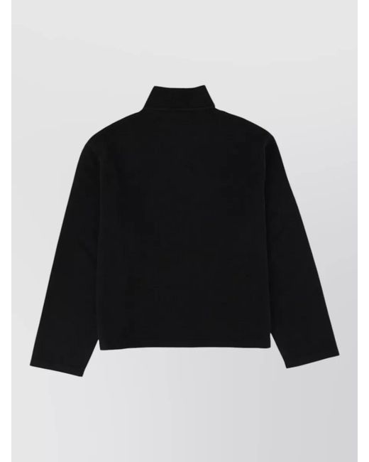 Our Legacy Black High Collar Jacket Long Sleeves Design for men