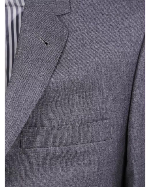 Thom Browne Blue Wool Blazer for men